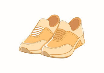 Sneaker shoes illustration