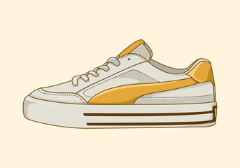 Sneaker shoes illustration