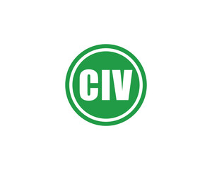 CIV Logo design vector template. CIV