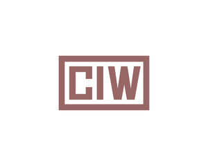 Fototapeta premium CIW logo design vector template. CIW