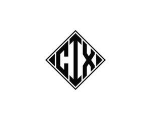 CIX Logo design vector template. CIX