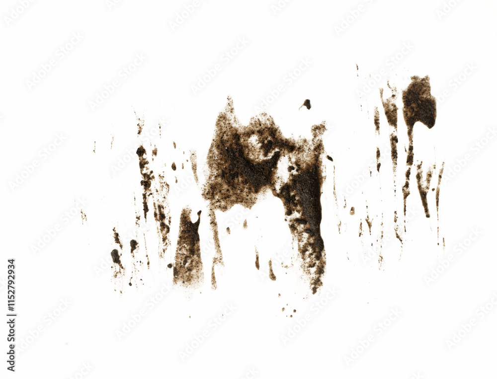 Poster mud scratches element isolated