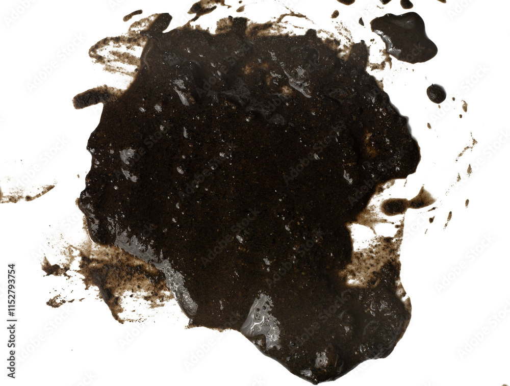 Poster splash soil element isolated