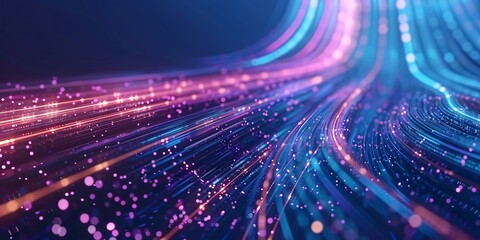 Charming abstract digital background with blue and purple dots