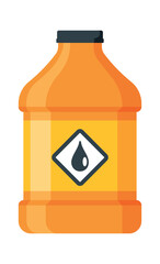 Container with hazard chemical liquid