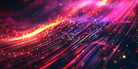Obraz premium Abstract digital technology speed connect purple and gold background