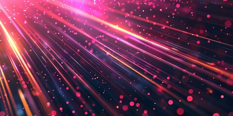 Fototapeta premium Abstract digital technology speed connect purple and gold background