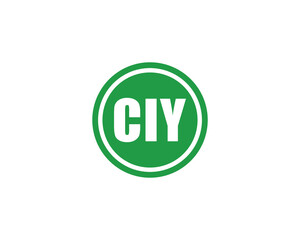 CIY Logo design vector template. CIY