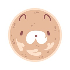 Fototapeta premium Cute muzzle coffee latte art