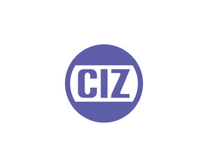CIZ logo design vector template. CIZ