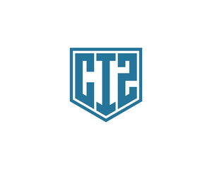 CIZ logo design vector template. CIZ