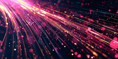 Fototapeta premium Abstract digital technology speed connect purple and gold background