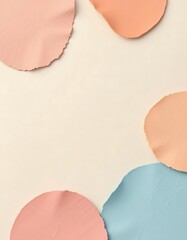 Pastel Colored Shapes Abstract Art Background