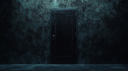 Dramatic Image of a Slammed Shut Jail Door in a Dimly Lit Cell Environment