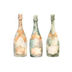 champagne bottle clipart icon