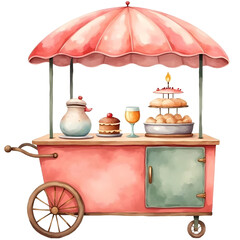 foodtrolley clipart icon