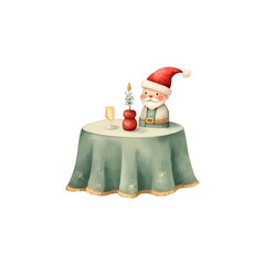 santa claus and christmas decoration