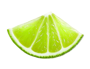 High-Quality PNG of Juicy slice of lime isolated on transparent png – High Resolution
