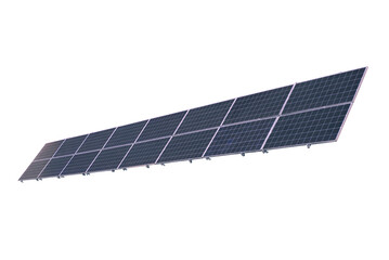 Solar power panel Isolated on white background