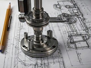 detailed machine drawing