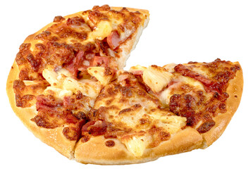 Hawaiian pizza  isolated