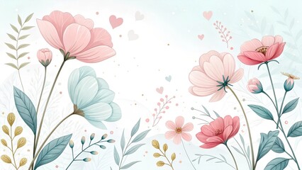 background with flowers