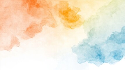Pastel Smoke in Green, Blue, and Yellow: Soft and Dreamy Background
