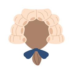 Short hair male rococo wig