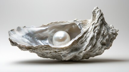 Harvesting pearls oysters revealing their treasures in marine environments close-up view