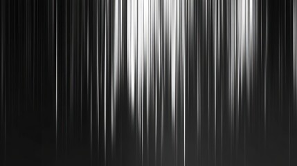 Fototapeta premium A minimalist abstract image featuring vertical lines and gradients in black and white.