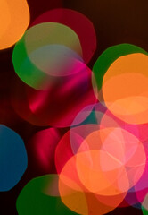 Abstract bokeh multiple colours background