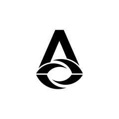 Fototapeta premium a letter logo with trendy vector