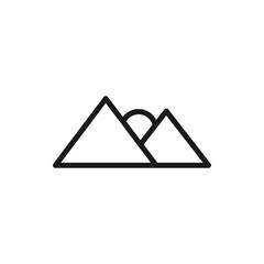 Mountains illustration icon design