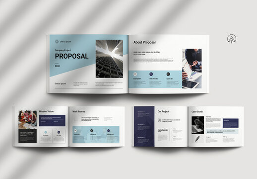 Company Project Proposal Landscape Brochure Template