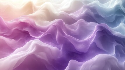 Obraz premium Soft pastel fabric waves, flowing texture background.