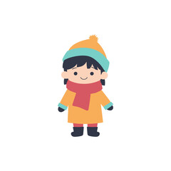 Cute Girl in Winter Clothes