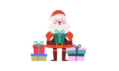 Santa claus characters collection vector