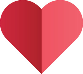paper cut heart shape origami paper