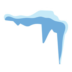 Snow caps of roofs vector illustration design