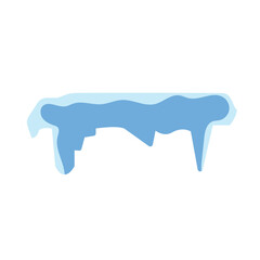 Snow caps of roofs vector illustration design