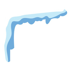 Snow caps of roofs vector illustration design