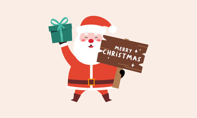 Santa claus characters collection vector