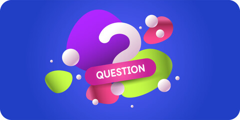 Help in solving the problem. A poster with question marks. A question that needs an answer. Elements for transmitting information. Modern graphics for design.