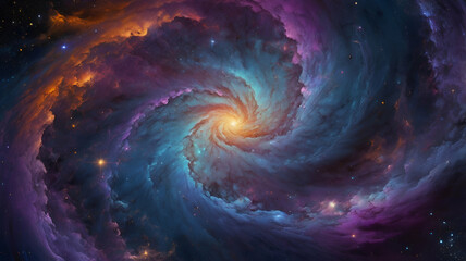 abstract spiral galaxy