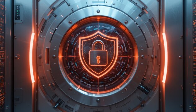 Futuristic Padlock Security With Biometric Network Solutions