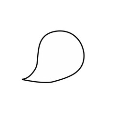 blank speech bubble