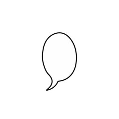 blank speech bubble