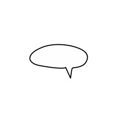 blank speech bubble