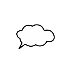 blank speech bubble