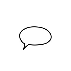 blank speech bubble